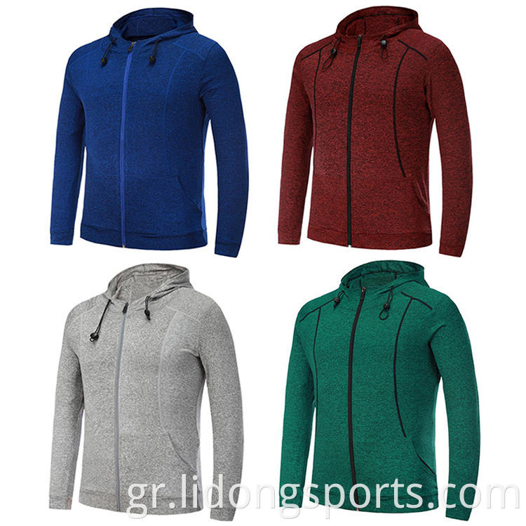 Lidong Custom 88% πολυεστέρα 12% Spandex Mens Sportswear Slim Fitness Plain Training Tracksuit